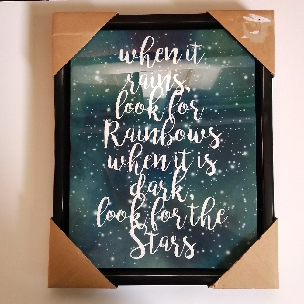 Stars Galaxy Decorative Quote Frame